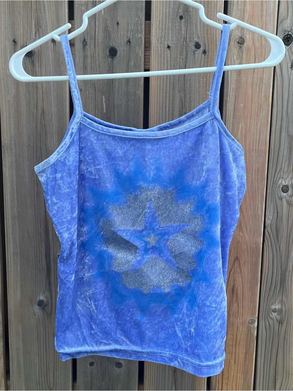 ⭐️ crushed velvet star tank